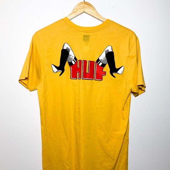 [New - Japan Bought] HUF Mustard Yellow Tee - Picture 2 of 3